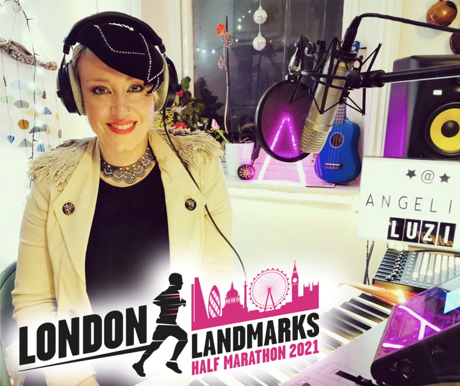 Angelina Luzi running in the London Landmarks Half Marathon 2021