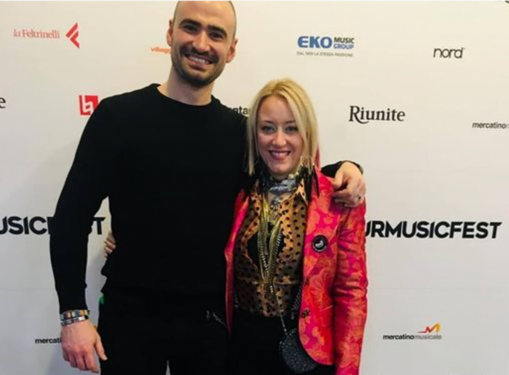 Carlo with partner Angelina Luzi at Tour Music Fest in Rome